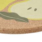 マグネット付きコルク鍋敷き(洋ナシ NR02) 7枚目画像