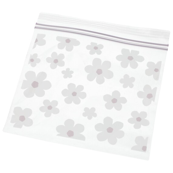 フリーザーバッグ ダブルジッパー フラワー (S38枚入り HQ-SS26FL) 1枚目画像