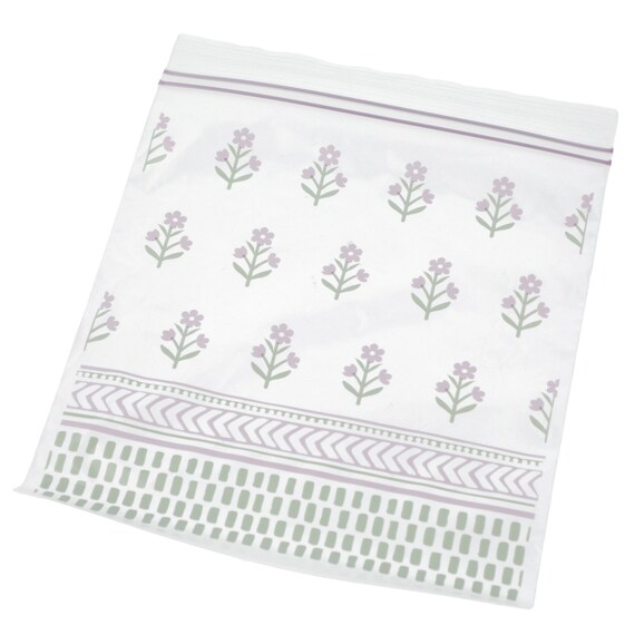 フリーザーバッグ ダブルジッパー 小花 (M25枚入り HQ-SS26FL) 1枚目画像