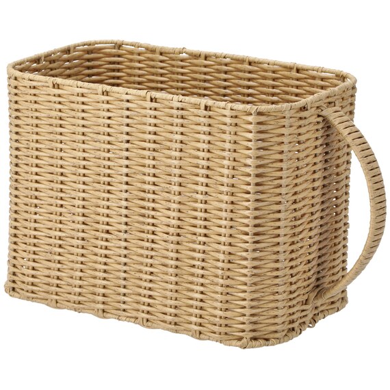 ラタン風バスケット取っ手付き(HN251101) 1枚目画像