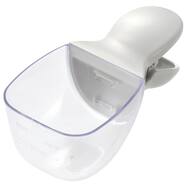 袋クリップ付き 米用計量カップ(ライトグレー)