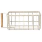 ワイヤーバスケット取っ手付き 高さ10.5cm(HF101236 ベージュ) 3枚目画像