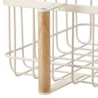 ワイヤーバスケット取っ手付き 高さ10.5cm(HF101236 ベージュ) 6枚目画像