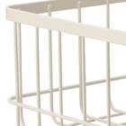 ワイヤーバスケット取っ手付き 高さ10.5cm(HF101236 ベージュ) 7枚目画像