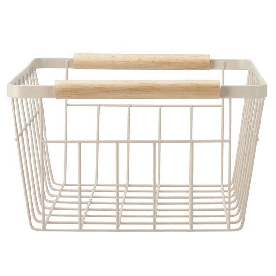 ワイヤーバスケット(HF101235 ベージュ) 5枚目画像