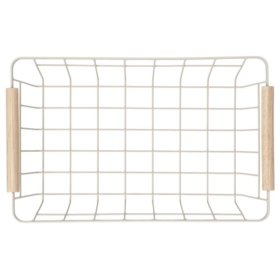 ワイヤーバスケット(HF101235 ベージュ) 6枚目画像