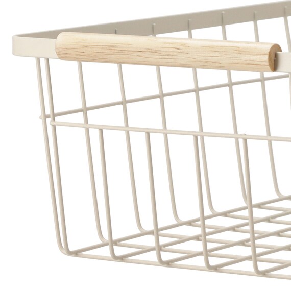 ワイヤーバスケット(HF101235 ベージュ) 7枚目画像