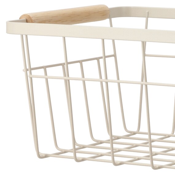 ワイヤーバスケット(HF101235 ベージュ) 8枚目画像