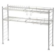 【SUSシリーズ】伸縮シンク上ラック8点セット