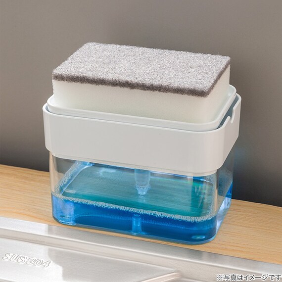 スポンジが置ける 洗剤ディスペンサー 2枚目画像