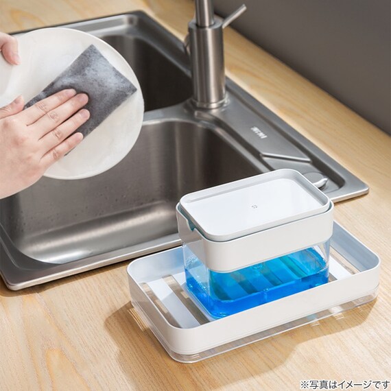スポンジが置ける 洗剤ディスペンサー 5枚目画像
