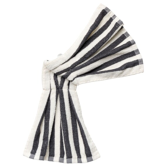 しまがら ループ付きドレスタオル TY(ダークグレー) 2枚目画像