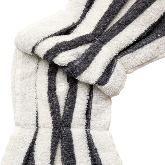 しまがら ループ付きドレスタオル TY(ダークグレー) 5枚目画像