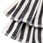 しまがら ループ付きドレスタオル TY(ダークグレー) 6枚目画像