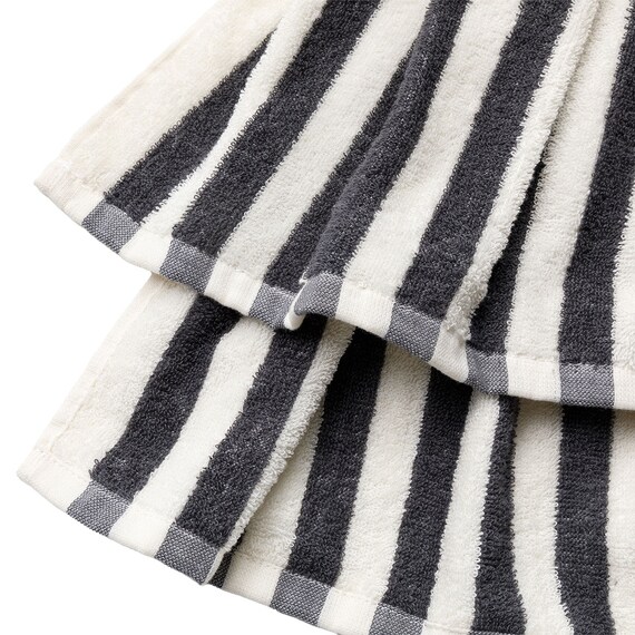 しまがら ループ付きドレスタオル TY(ダークグレー) 6枚目画像