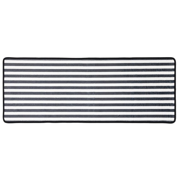 しまがら ループ付き キッチンマット(グレー TY) 1枚目画像