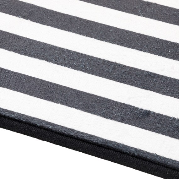 しまがら ループ付き キッチンマット(グレー TY) 3枚目画像