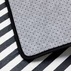 しまがら ループ付き キッチンマット(グレー TY) 5枚目画像