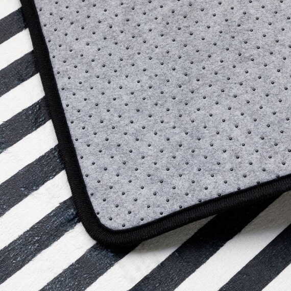 しまがら ループ付き キッチンマット(グレー TY) 5枚目画像