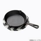 しまがら ループ付き 鍋つかみにもなる鍋敷き TY(ダークグレー) 3枚目画像