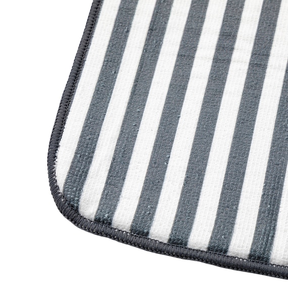 しまがら ループ付き 給水マット TY(ダークグレー) 3枚目画像