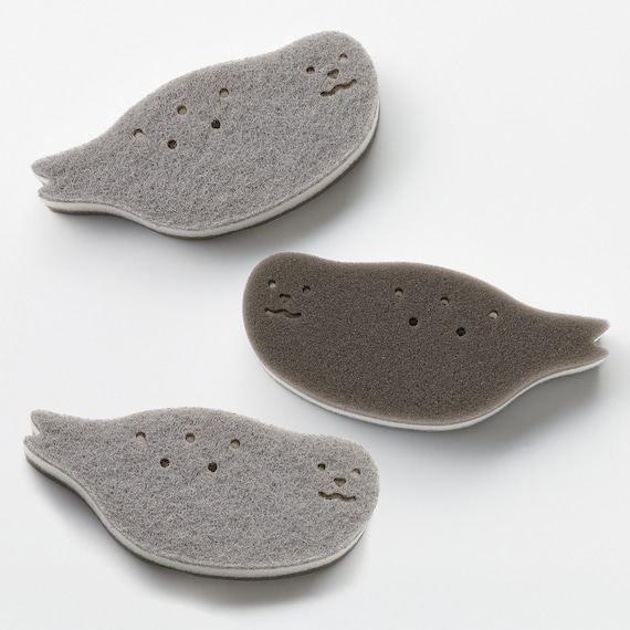 アザラシ キッチンスポンジ 3個セット(TY) 1枚目画像