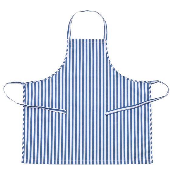 しまがらキッチンエプロン(ブルー TY) 2枚目画像