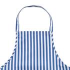 しまがらキッチンエプロン(ブルー TY) 3枚目画像