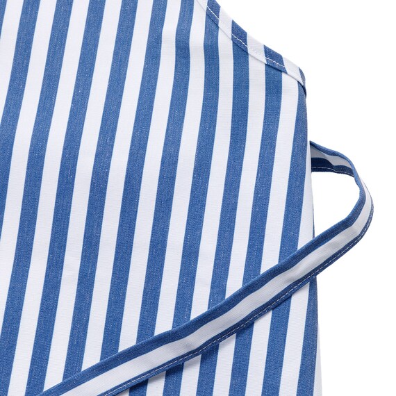 しまがらキッチンエプロン(ブルー TY) 4枚目画像