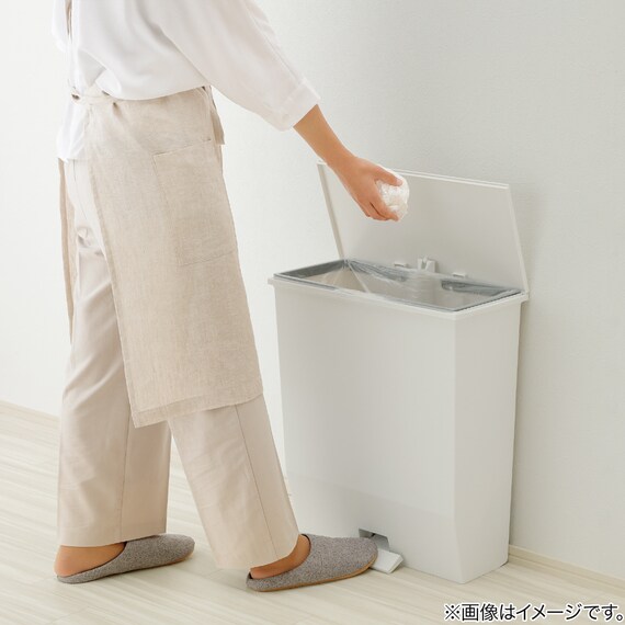 オープンワイドペダルペール 45L(ホワイト) 7枚目画像