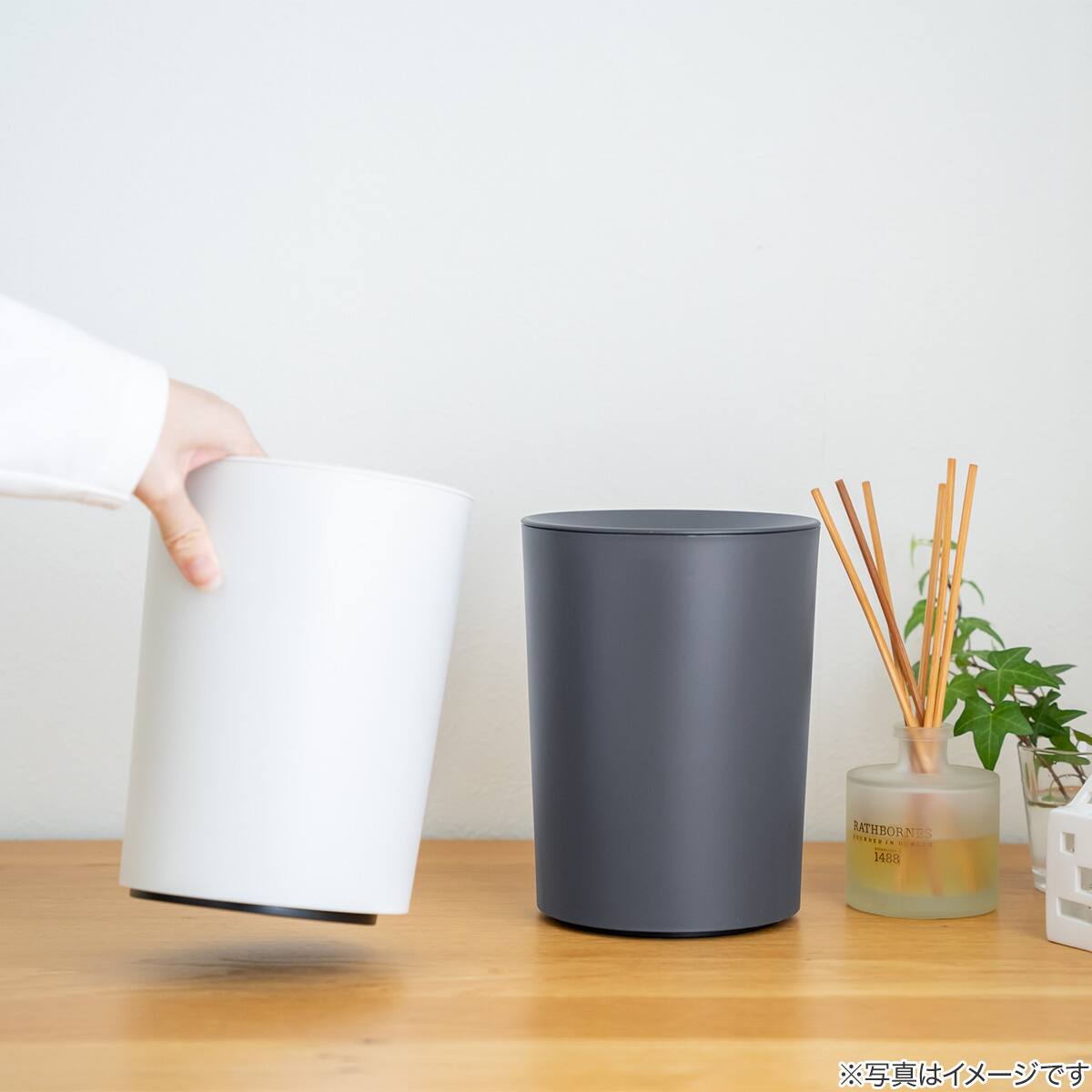 ダストボックス ルクレールCV 丸型 ミニ(ホワイト) | ニトリネット