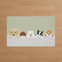 PVC フロアマット(イヌ 50x80 WJ15)