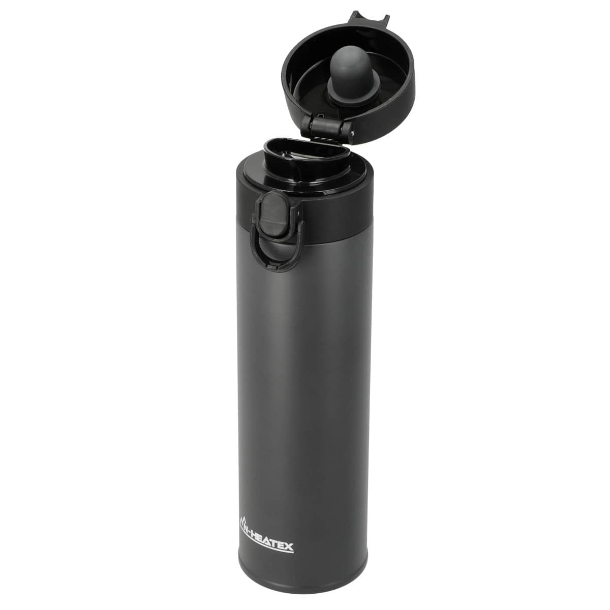 超保冷・保温ボトル 500ml ワンタッチオープン グレー ( N-HEATEX