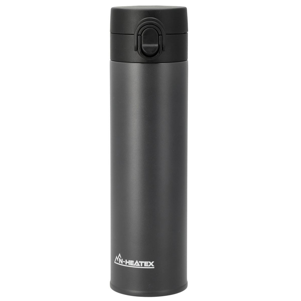 超保冷・保温ボトル 500ml ワンタッチオープン グレー ( N-HEATEX