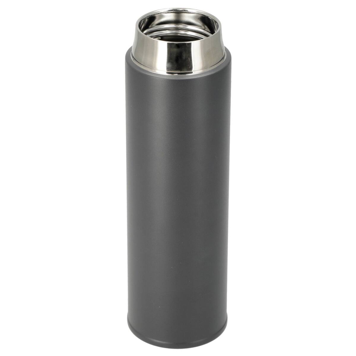 超保冷・保温ボトル 500ml ワンタッチオープン グレー ( N-HEATEX