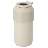 ペットボトルホルダ－ 折りたたみハンドル付き (500～650ml ベージュ)