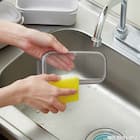 ラク洗 2段 ランチボックス570ml(ライトグレー) 3枚目画像