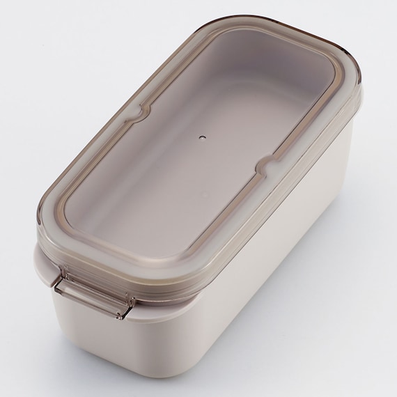 ラク洗 2段 ランチボックス570ml(ライトグレー) 5枚目画像