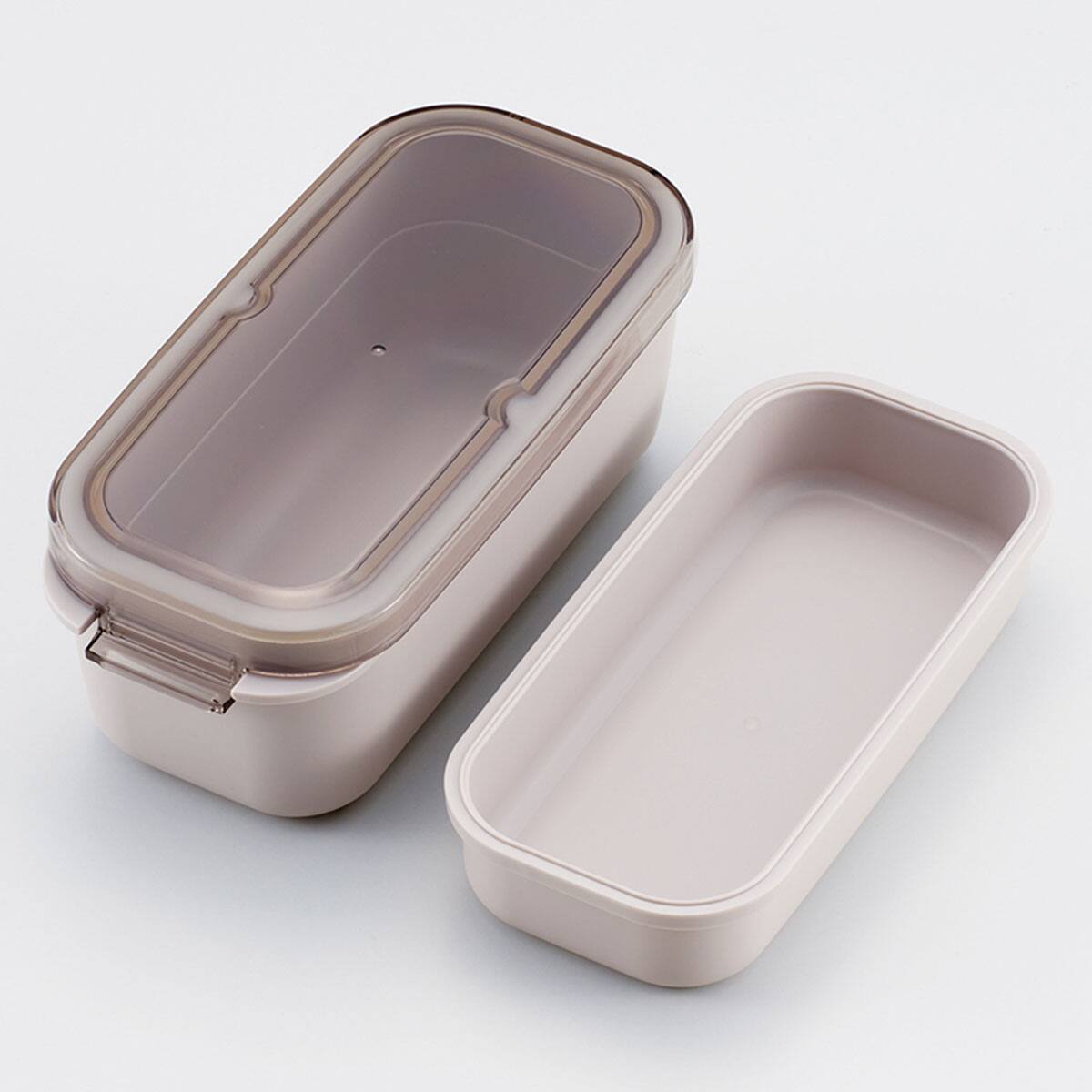 ラク洗 2段 ランチボックス570ml(ライトグレー) | ニトリネット【公式
