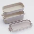 ラク洗 2段 ランチボックス570ml(ライトグレー) 7枚目画像