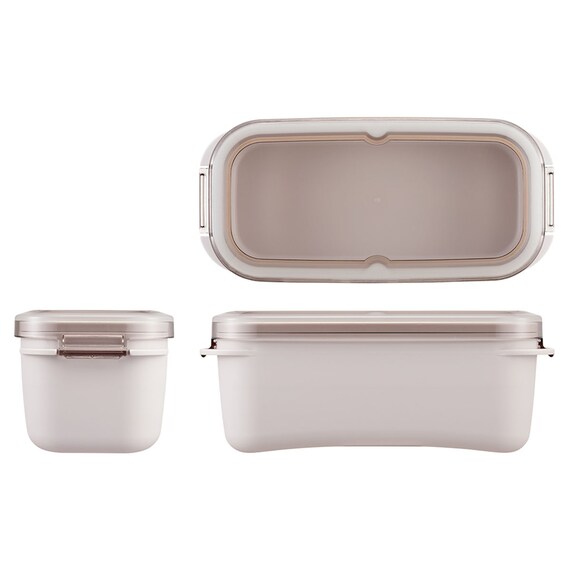 ラク洗 2段 ランチボックス570ml(ライトグレー) 8枚目画像