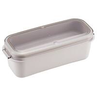 ラク洗 2段 ランチボックス800ml(ライトグレー)