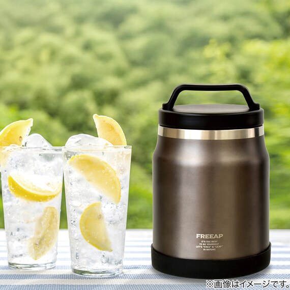 持ち運びできる アイスペール1.2L(ダークグレー) 3枚目画像