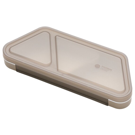 薄型弁当箱 抗菌フードマン(おにぎり グレー) 1枚目画像