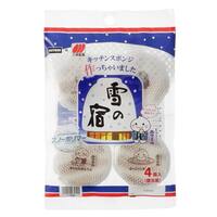スノーポリマーが汚れをかき取る　「雪の宿」スポンジ　4個入り