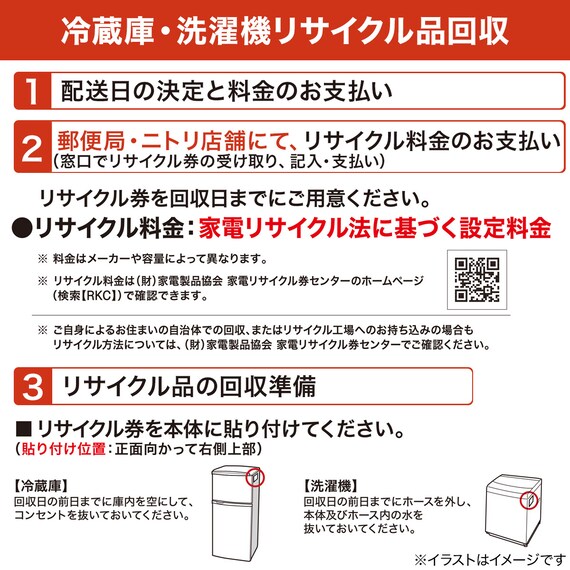 4.5kg全自動洗濯機(NT45T1 ホワイト) 延長保証付き (リサイクル回収あり) 10枚目画像