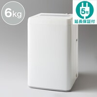 6kg全自動洗濯機(NT60T1 ホワイト) 延長保証付き(リサイクル回収なし)