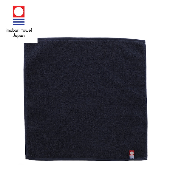 今治抗菌防臭ハンカチタオル(NV) 1枚目画像