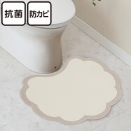 【デコホーム商品】PVCトイレマット(スカラップNG01)