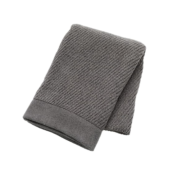 2重パイルで吸水&乾きやすい 大判バスタオル(70x140 DGY WT006) 1枚目画像